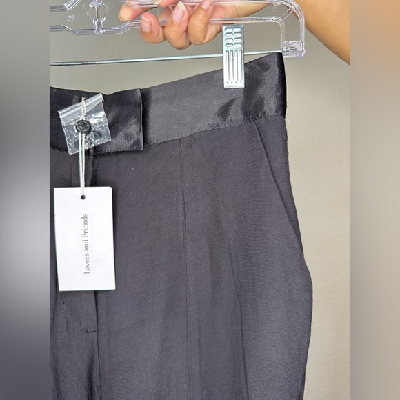 Lovers & Friends Yasmeen Trouser Split Hem Black Pants Size XS - Picture 6 of 7